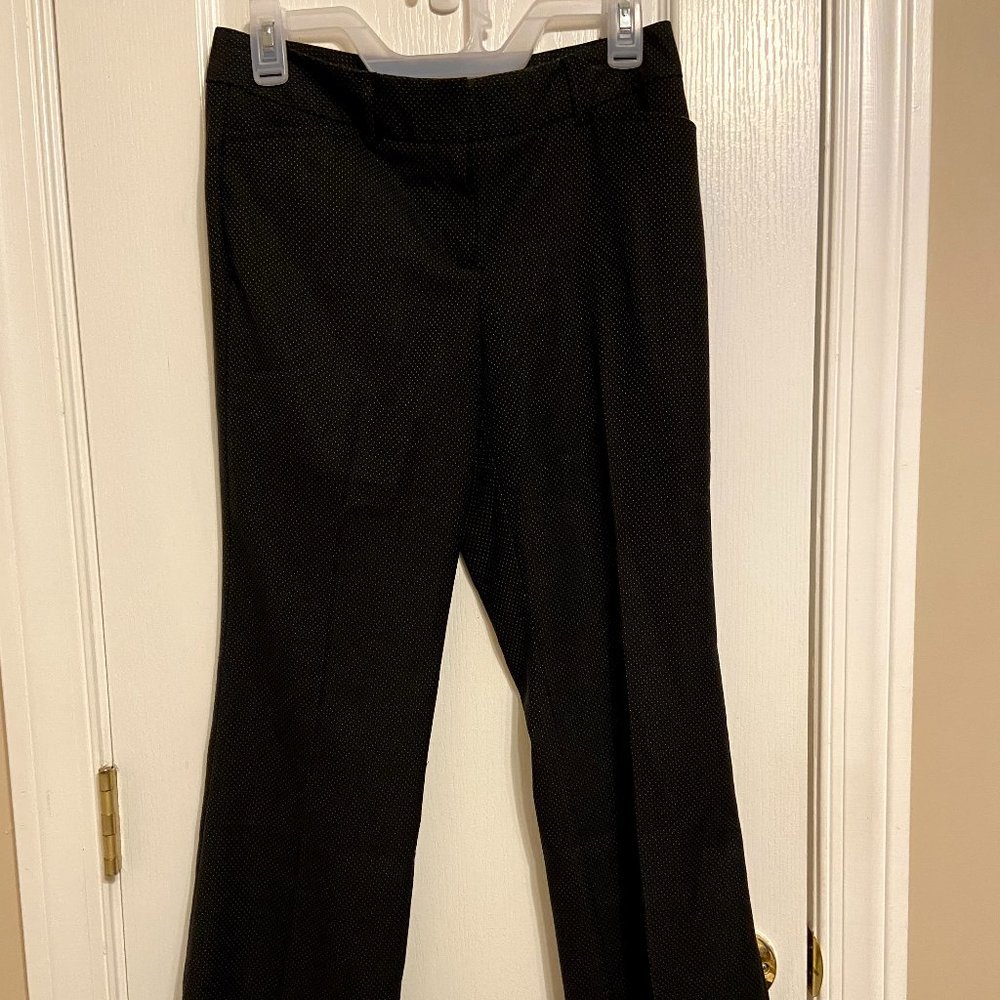 Worthington Black Dress Pants-Dotted